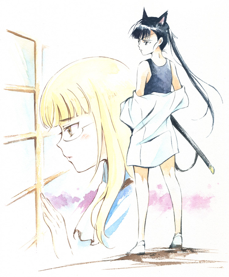 perrine h. clostermann and sakamoto mio (world witches series and 1 more) drawn by agahari