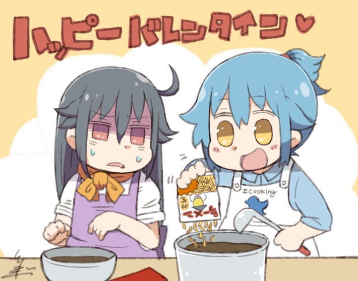 twitter-san and facebook-san (original and 2 more) drawn by tsukigi