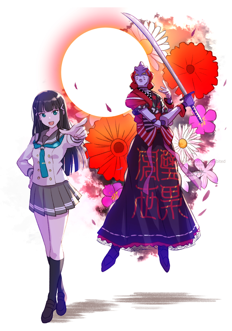 kurosawa dia (love live! and 2 more) drawn by shamakho