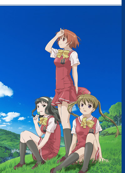 osaragi hazumu, kurusu tomari, and kamiizumi yasuna (kashimashi) drawn by iwasa_tomoko