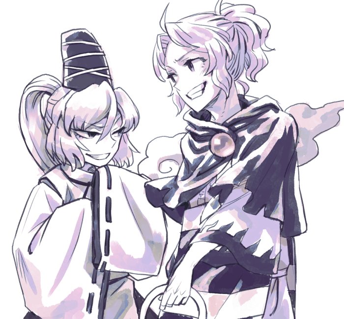 mononobe no futo and kumoi ichirin (touhou) drawn by meimaru_inuchiyo