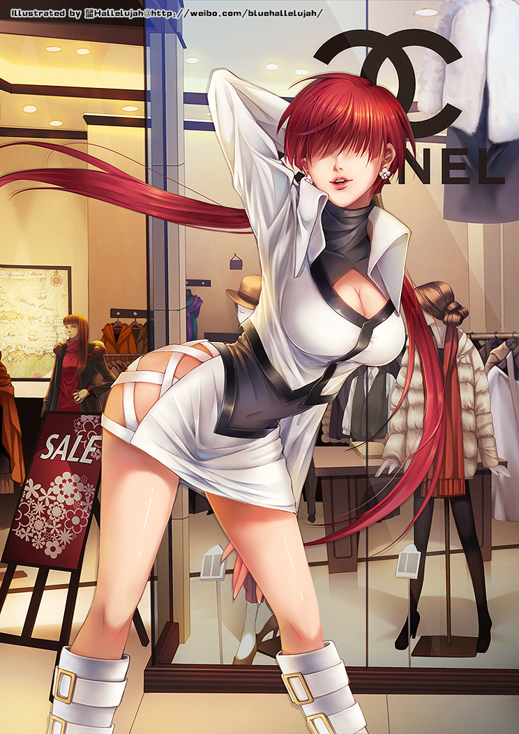 shermie (the king of fighters and 1 more) drawn by blue_hallelujah