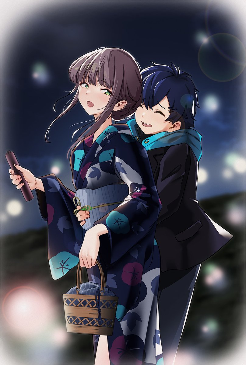minami yume and asanaka yomogi (gridman universe and 1 more) drawn by srk-8686
