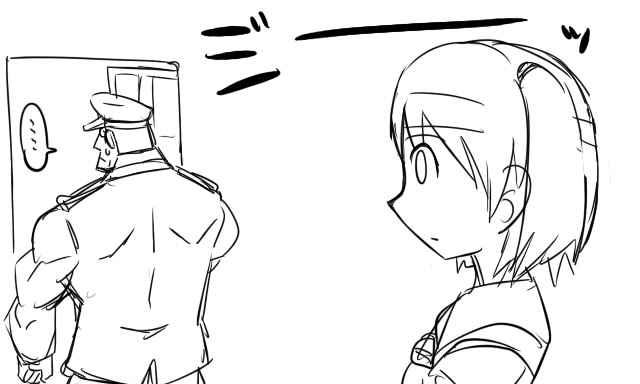 admiral, nagara, and matsuda chiyohiko (kantai collection) drawn by tonda