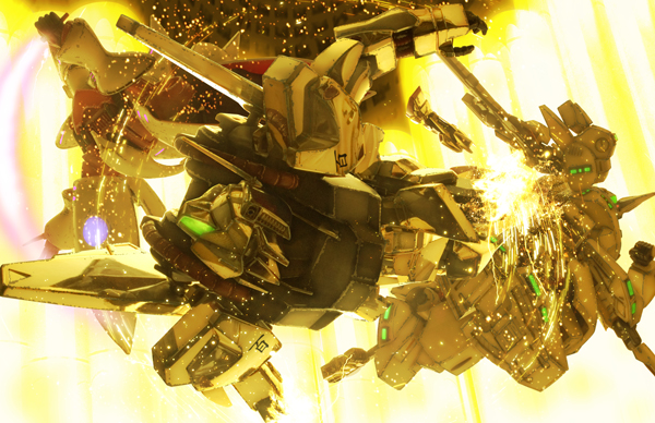 qubeley, hyaku shiki, and the o (gundam and 1 more) drawn by robographer