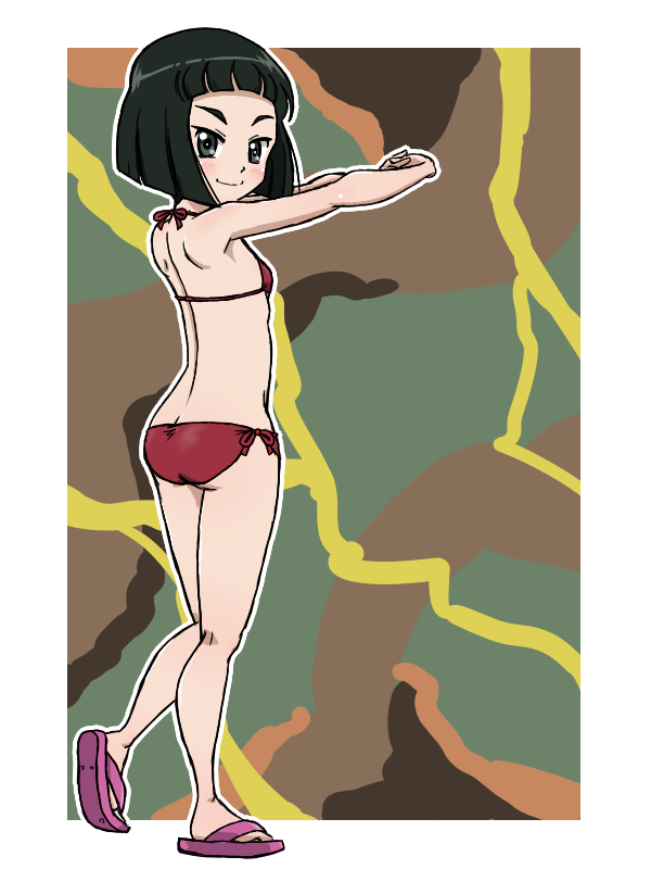 nishihara yasoko (girls und panzer) drawn by takahashi_kurage