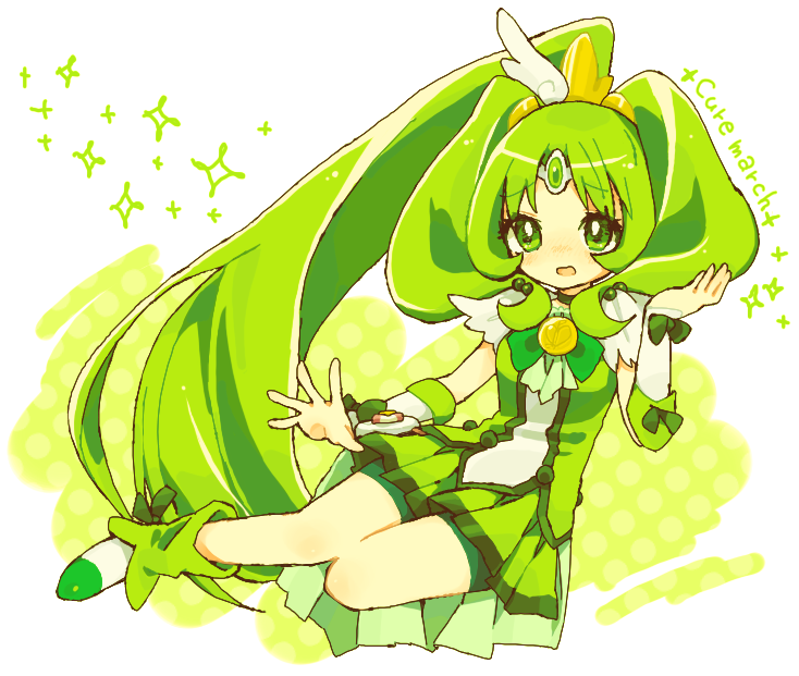 midorikawa nao and cure march (precure and 1 more) drawn by natsumi_(natumi06)