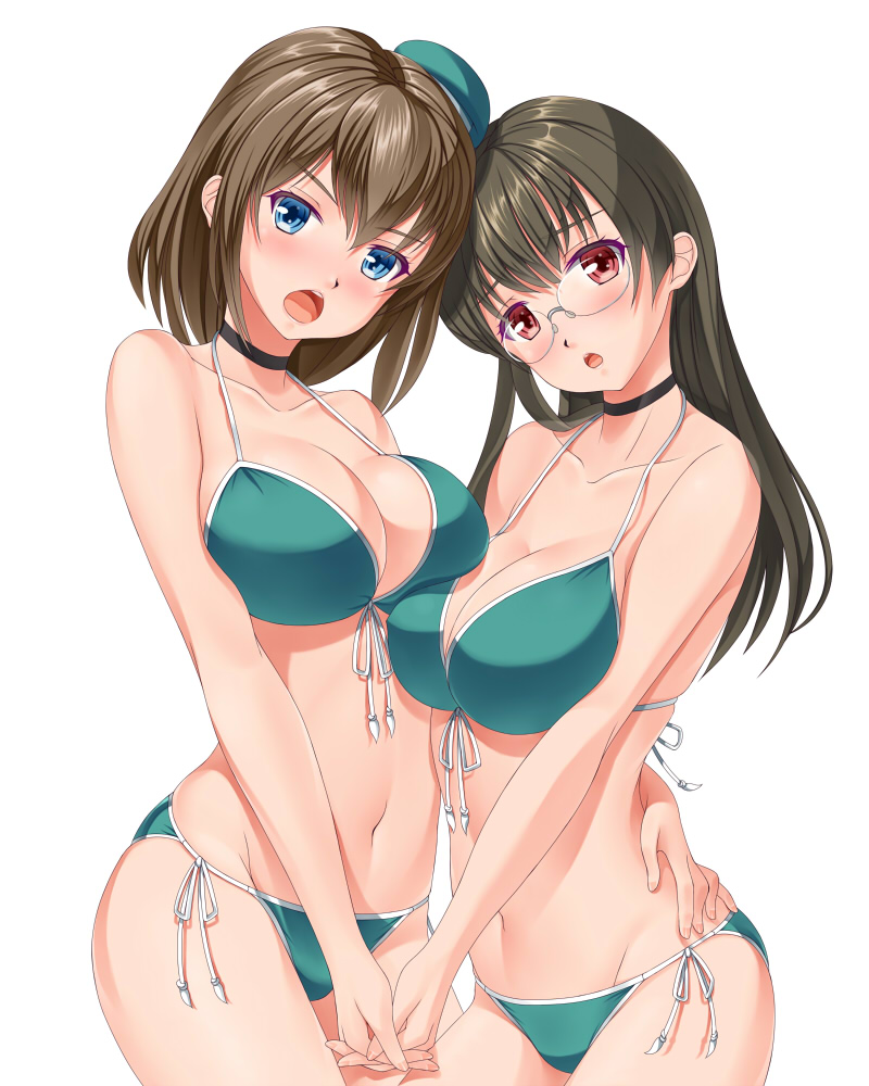 maya, choukai, maya kai ni, and choukai kai ni (kantai collection) drawn by hammerman_benkei