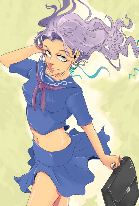 yamagishi yukako (jojo no kimyou na bouken and 1 more) drawn by k_(aramake)