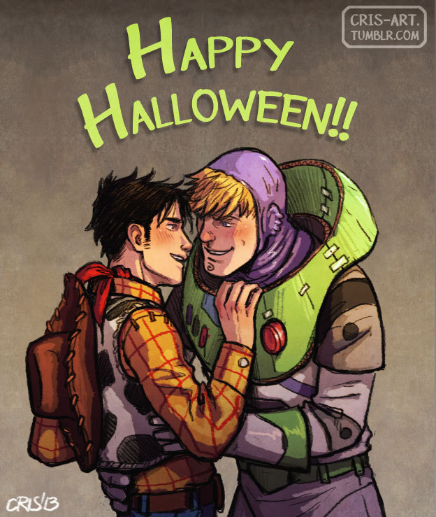 wiccan, hulkling, sheriff woody, and buzz lightyear (marvel and 1 more) drawn by cris_art