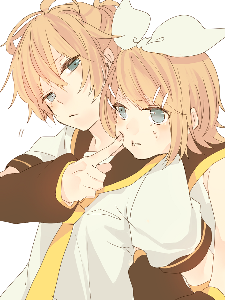 kagamine rin and kagamine len (vocaloid) drawn by kuronyanko