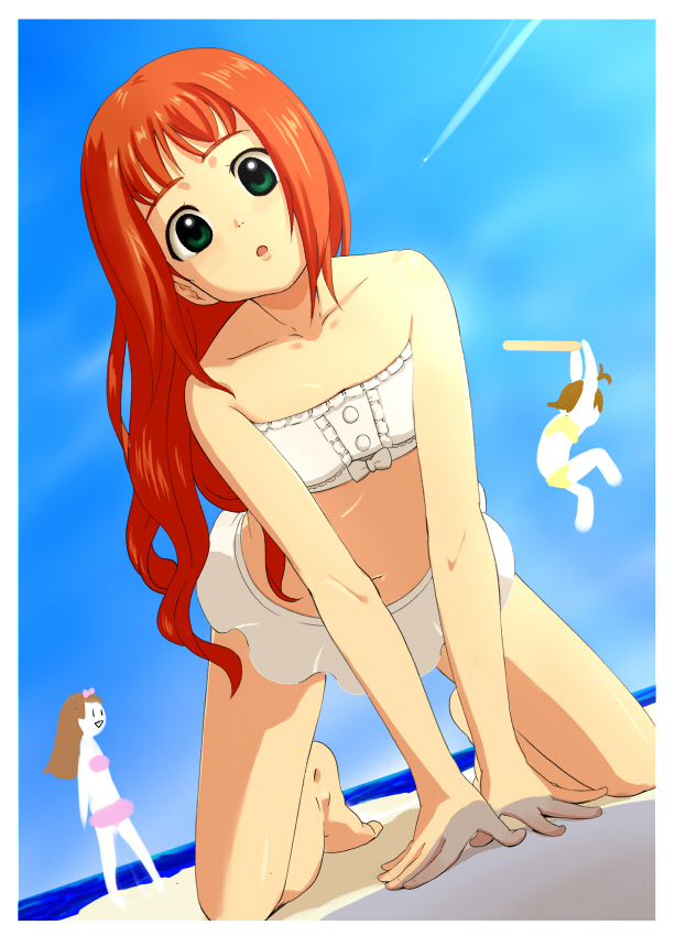 minase iori, takatsuki yayoi, and futami ami (idolmaster) drawn by pettan_p