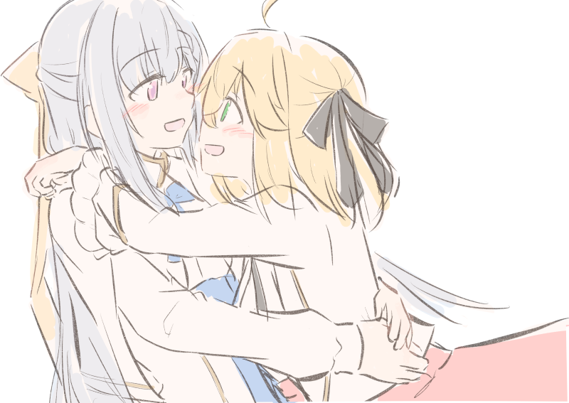 anisphia wynn palettia and euphyllia magenta (tensei oujo to tensai reijou no mahou kakumei) drawn by nick150iso