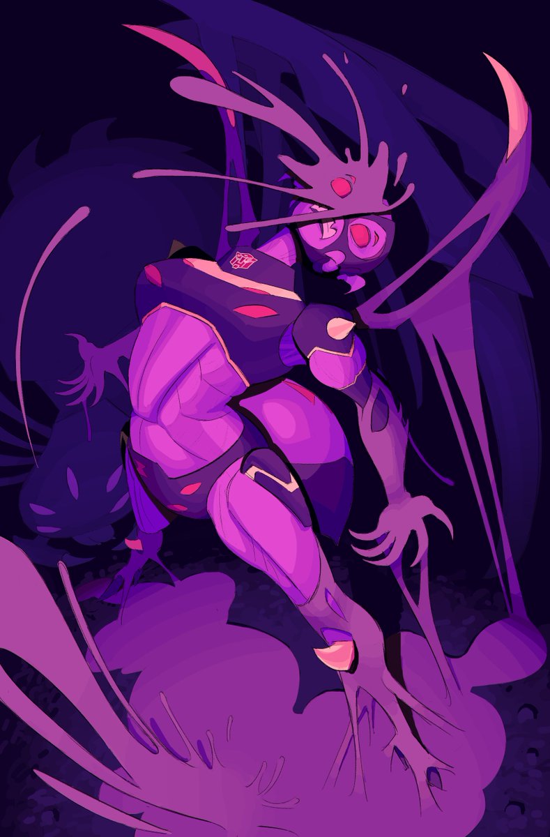 blackarachnia (transformers and 1 more) drawn by ebirdwatching