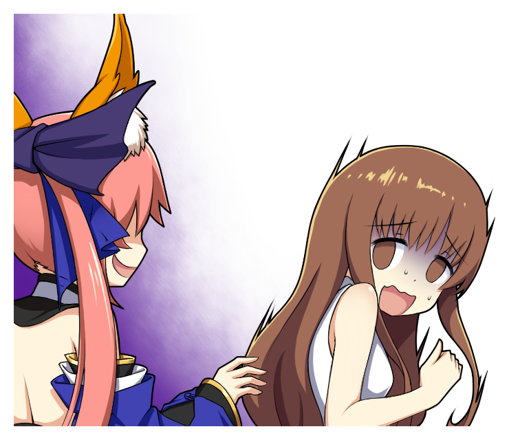 tamamo, tamamo no mae, and kishinami hakuno (fate and 2 more) drawn by rhy1356