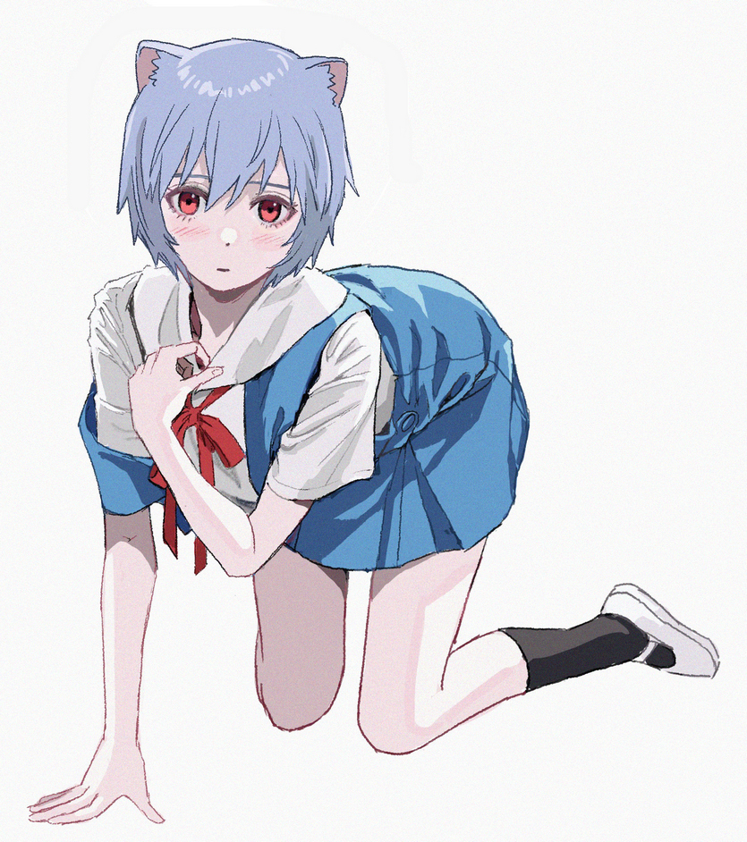 ayanami rei (neon genesis evangelion) drawn by shiren_(ourboy83)