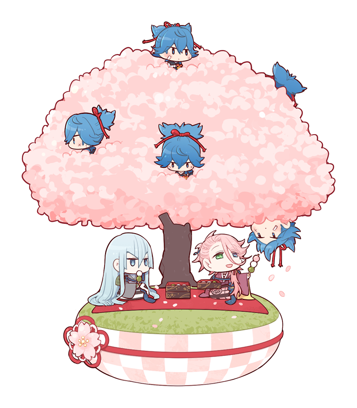 sayo samonji, souza samonji, and kousetsu samonji (touken ranbu) drawn by hysd