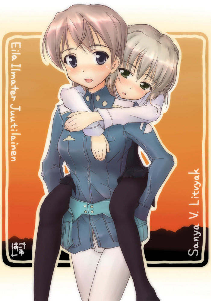 sanya v. litvyak and eila ilmatar juutilainen (world witches series and 1 more) drawn by hanyu