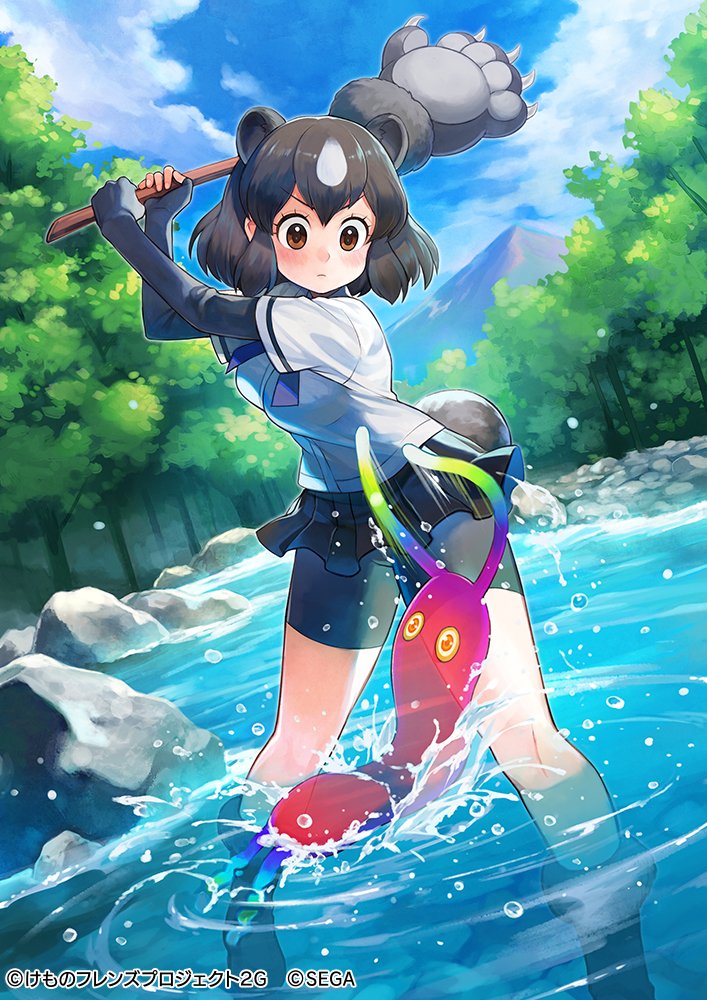 brown bear and cellien (kemono friends and 2 more) drawn by yuko_(uc_yuk)