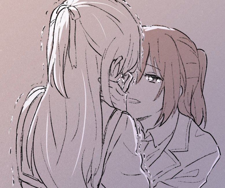 shirasagi chisato and seta kaoru (bang dream!) drawn by shibasaki_shouji