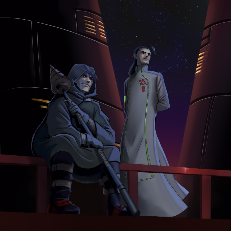 simon and rossiu adai (tengen toppa gurren lagann) drawn by shikaku