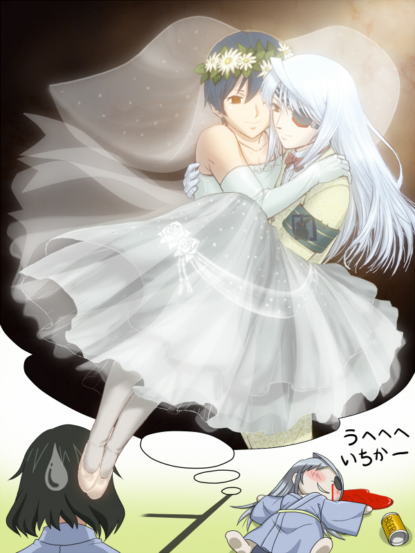 laura bodewig, orimura ichika, and orimura chifuyu (infinite stratos) drawn by kouro_(apple2j)