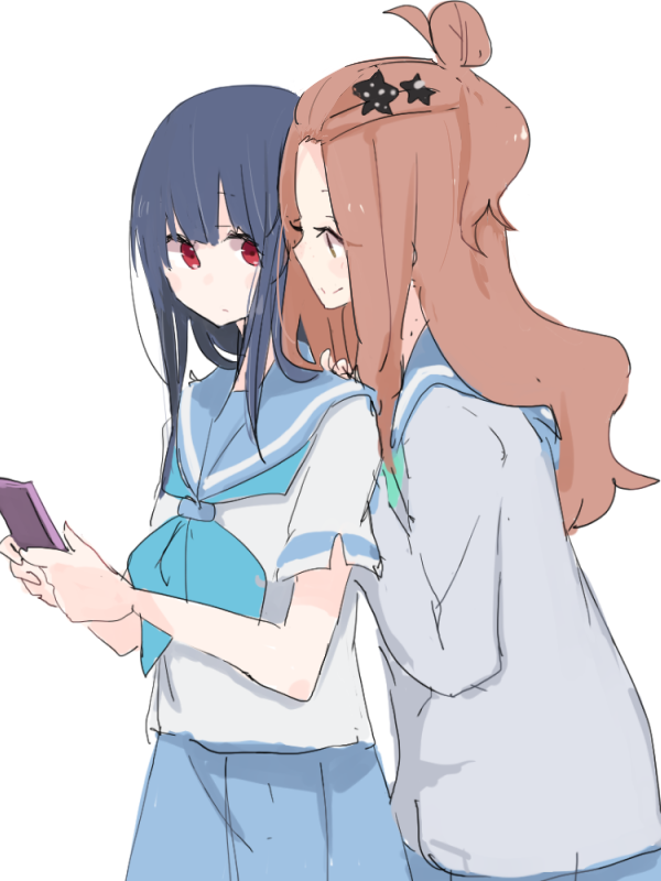 yoroizuka mizore and kenzaki ririka (hibike! euphonium and 1 more) drawn by shiroshi_(denpa_eshidan)