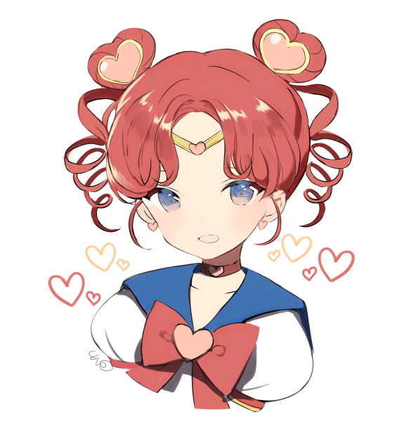 chibi chibi and sailor chibi chibi (bishoujo senshi sailor moon and 1 more) drawn by lpip