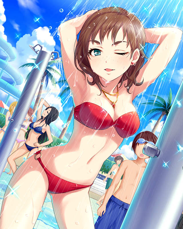 mukai takumi and kate (idolmaster and 1 more)