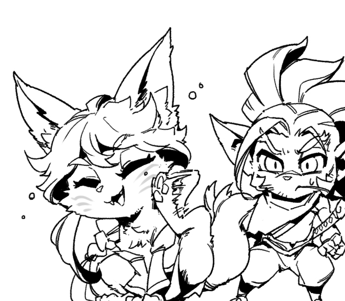 ahri and yasuo (league of legends) drawn by phantom_ix_row