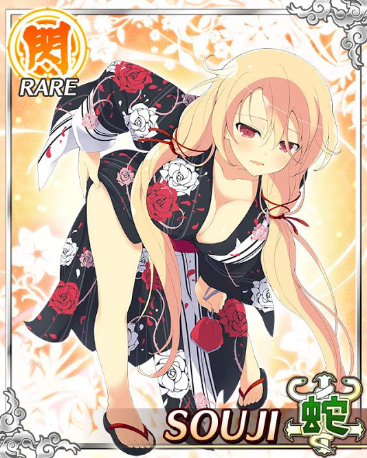 souji (senran kagura and 1 more) drawn by yaegashi_nan