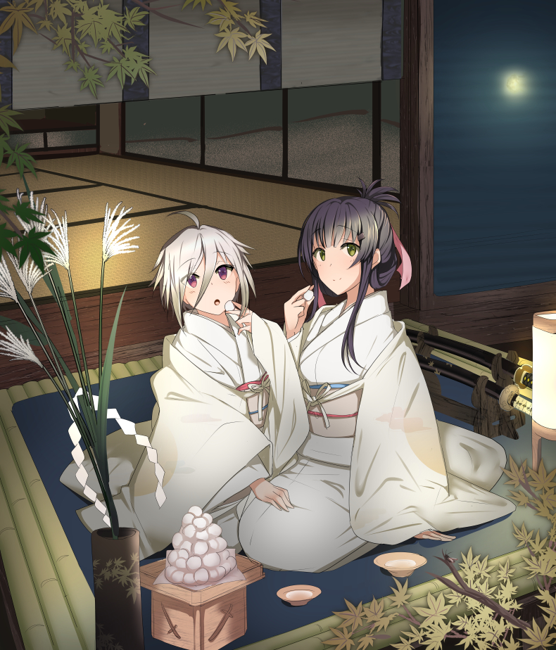 yanase mai and itomi sayaka (toji no miko) drawn by 80mph
