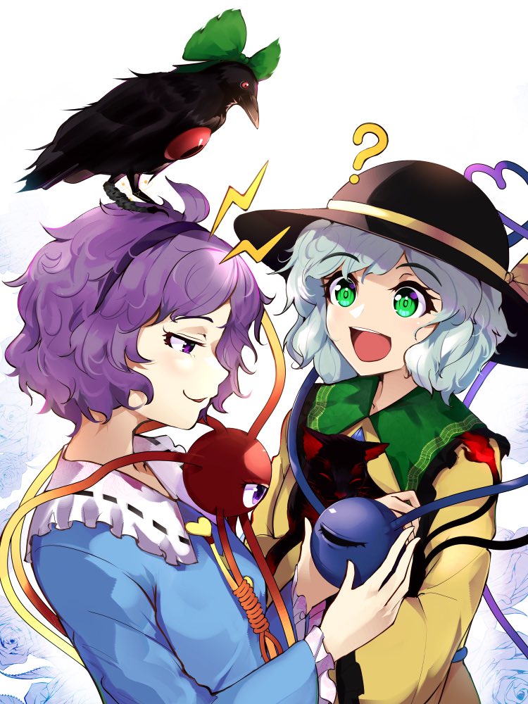 komeiji koishi, komeiji satori, kaenbyou rin, and reiuji utsuho (touhou) drawn by 13-gou
