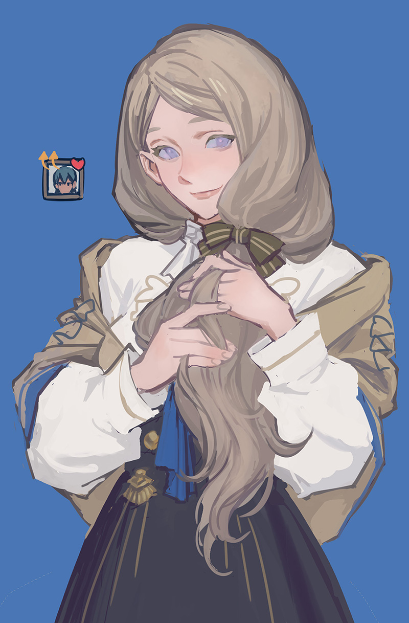 female byleth and mercedes von martritz (fire emblem and 1 more) drawn by huangdanlan