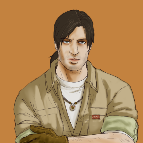 david king (resident evil and 1 more) drawn by detectivepardo