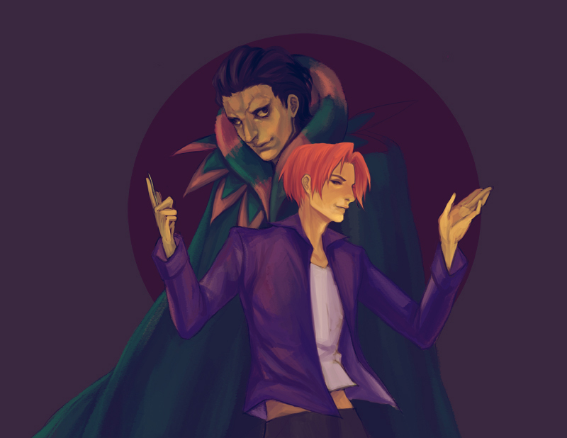 gilles de rais and uryuu ryuunosuke (fate and 1 more) drawn by k-rei