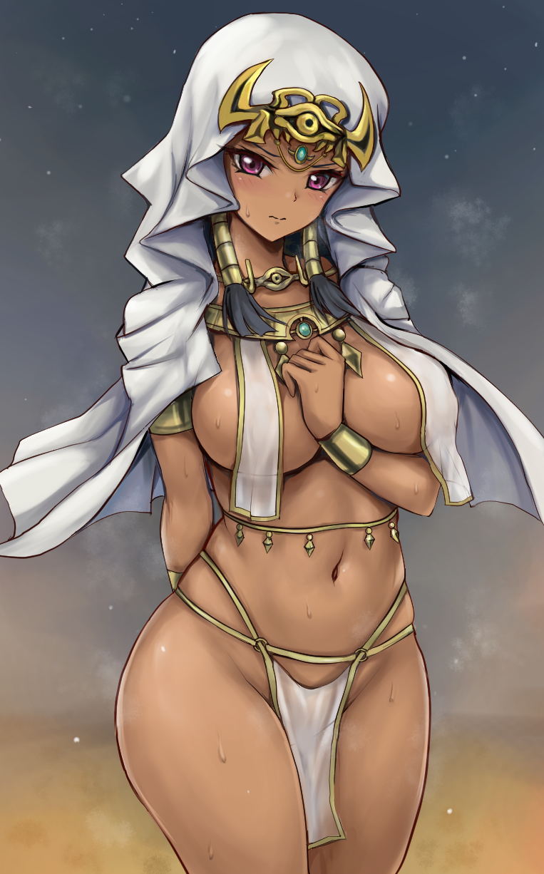 ishizu ishtar (yu-gi-oh! and 1 more) drawn by r-binon
