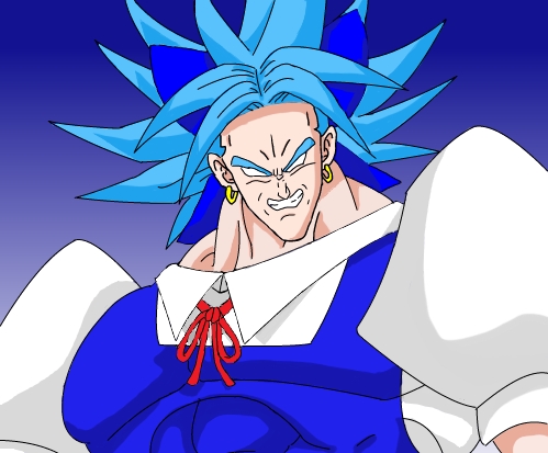 cirno and broly (touhou and 2 more) drawn by nue-nue