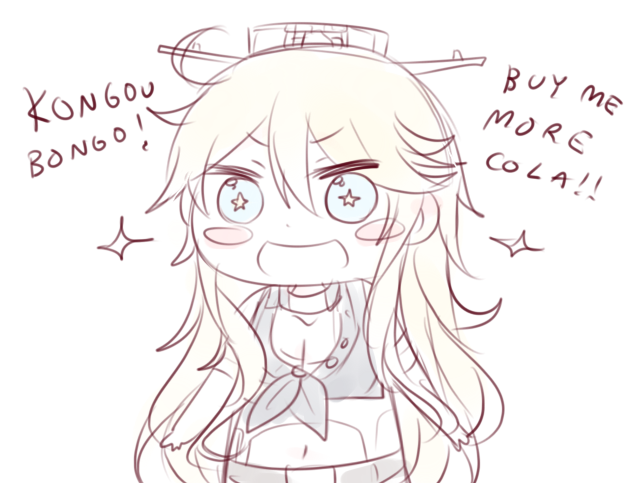 iowa and doma umaru (kantai collection and 1 more) drawn by kvlen