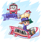 keikyuu doremi-tan and keikyun (keihin kyuukou dentetsu) drawn by rich_h1ll