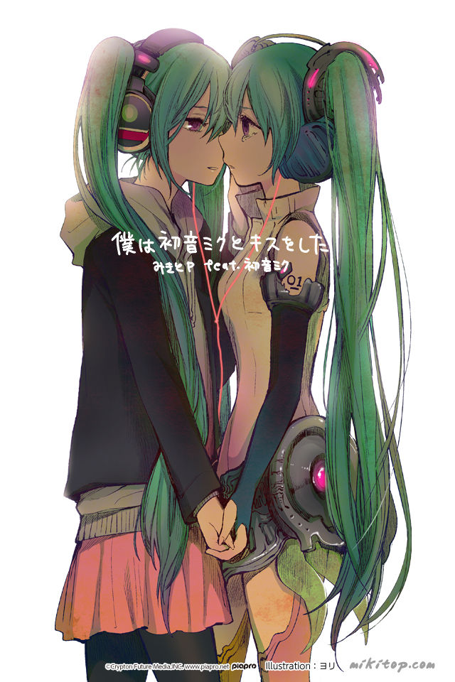 hatsune miku (vocaloid and 1 more) drawn by yokoyari_mengo