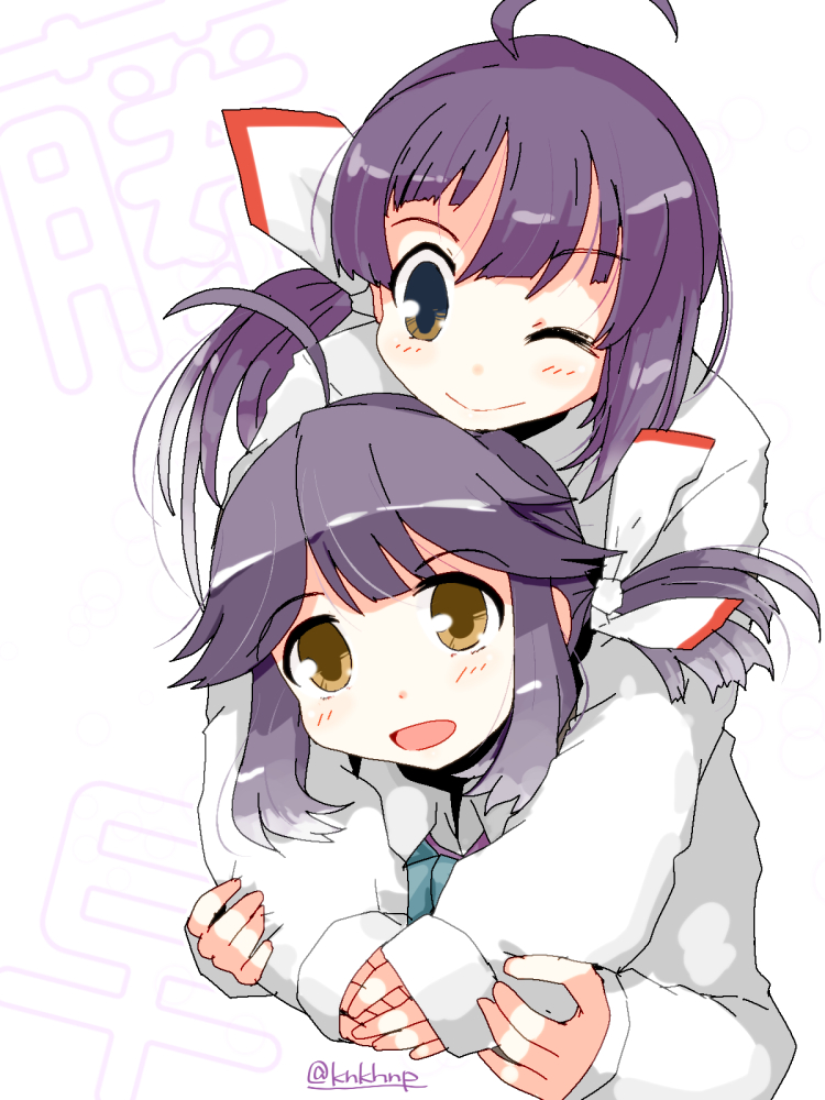 fujinami and hayanami (kantai collection) drawn by kanoe_soushi