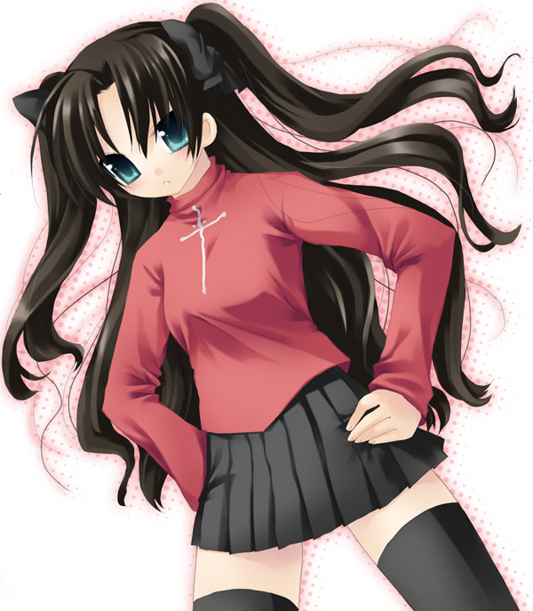 tohsaka rin (fate and 1 more) drawn by sazaki_ichiri