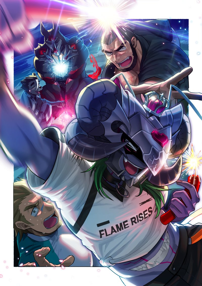 hellion, gymnos, kafka, beelzebub, and kerberos (another eidos-r) drawn by absol_(dkqthf)
