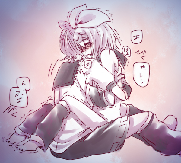 kagamine rin and kagamine len (vocaloid) drawn by asagi_(seal47)