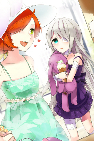 iri flina and jaina preventer (sword girls) drawn by yuran