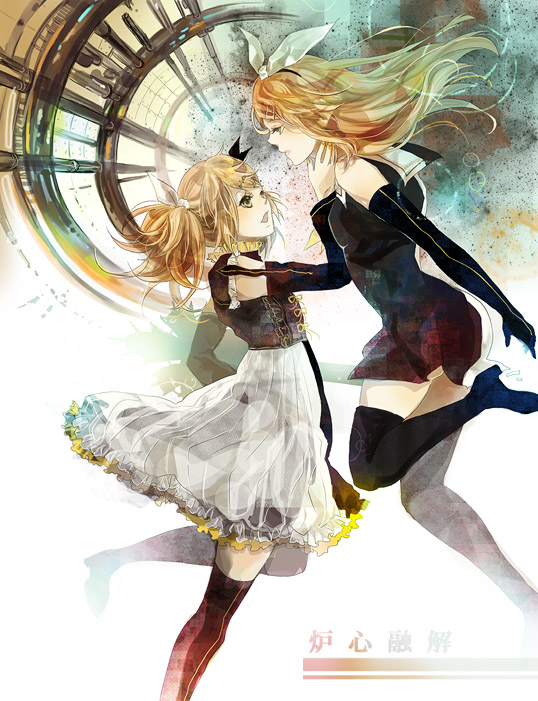 kagamine rin (vocaloid and 1 more) drawn by sakuragi_kei