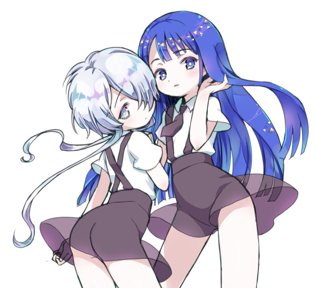 lapis lazuli and ghost quartz (houseki no kuni) drawn by amimi