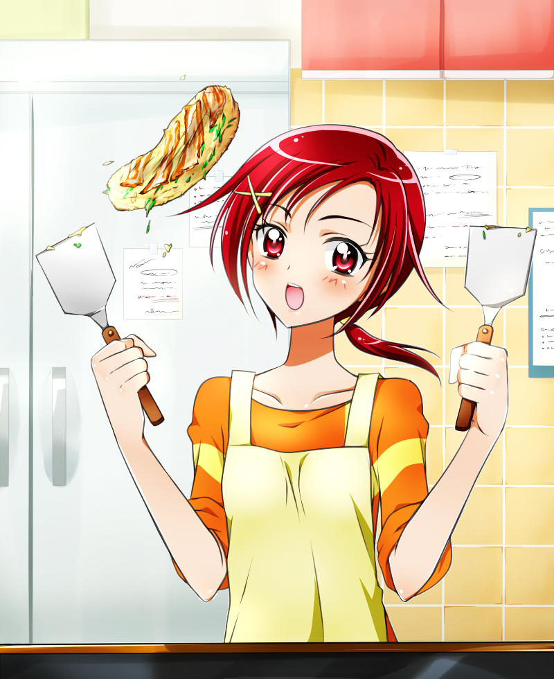 hino akane (precure and 1 more) drawn by kagami_chihiro