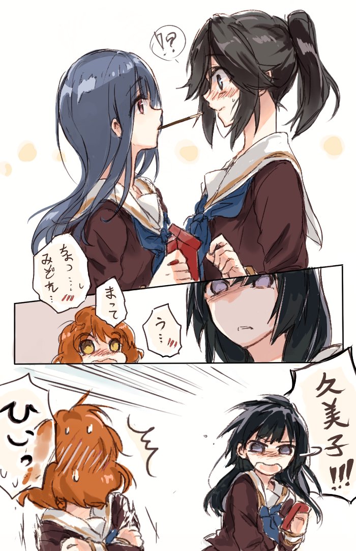 oumae kumiko, kousaka reina, yoroizuka mizore, and kasaki nozomi (hibike! euphonium and 1 more) drawn by yuuyu_(777)